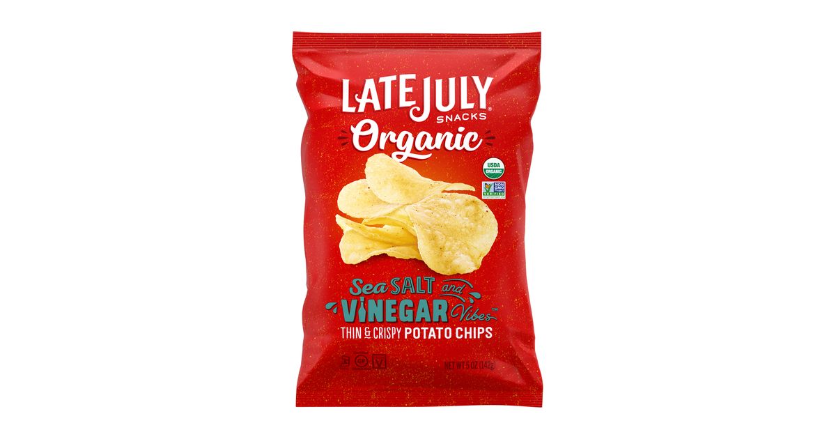 Late July Potato Chips, Sea Salt & Vinegar, Organic Azure Standard