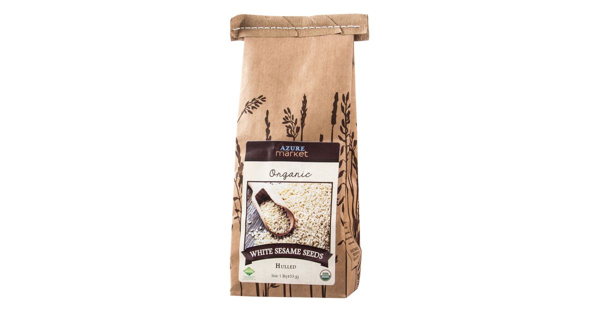 QRF Natural White Hulled Sesame Seeds – 100g, Premium Quality, All-Natural, UK