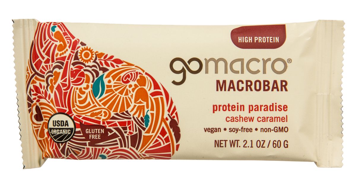 @@GoMacro Macrobar, Protein Paradise, Cashew and Caramel, Organic, GF ...