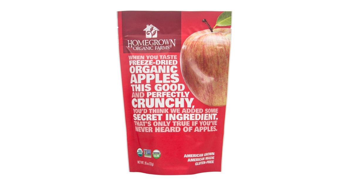 Homegrown Organic Farms Apples, Freeze Dried, Organic - Azure Standard