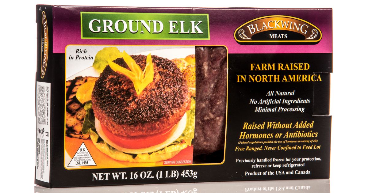 Blackwing Quality Meats Elk, Ground, Frozen, Farm Raised Azure Standard