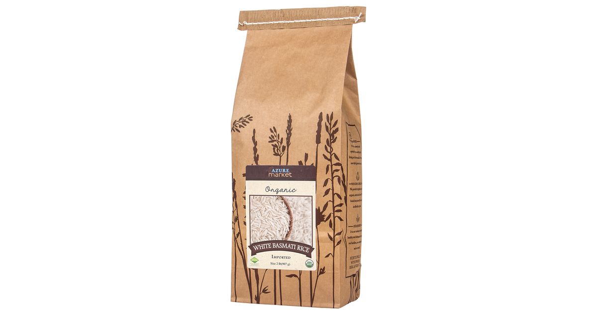 Azure Market Organics Rice, Basmati White, Imported, Organic - Azure ...