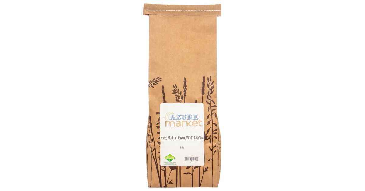 Azure Market Organics Rice, Medium Grain, White Organic - Azure Standard
