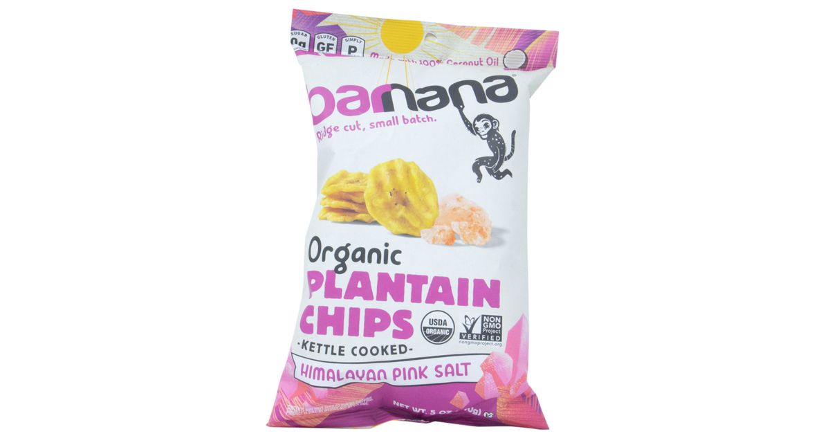 BARNANA Plantain Chip, Himalayan Pink Salt, Organic Azure Standard