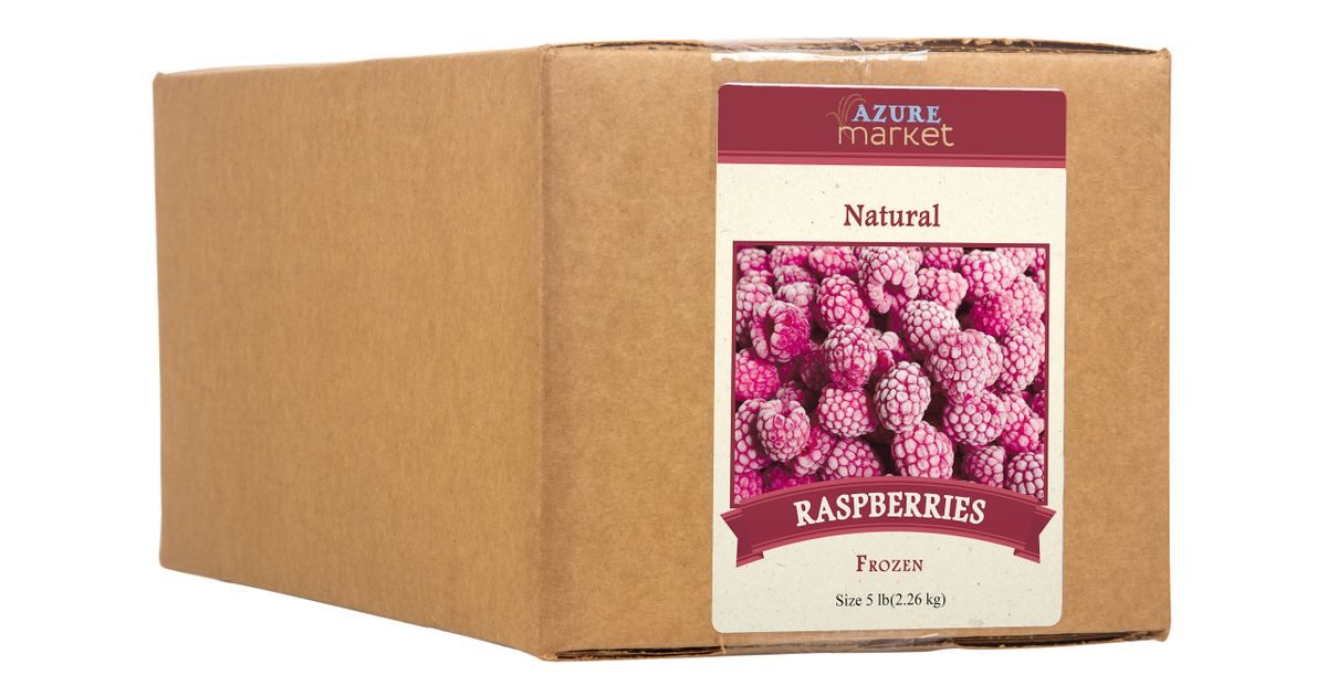 Azure Market Raspberries, Whole, Frozen, Natural - Azure Standard