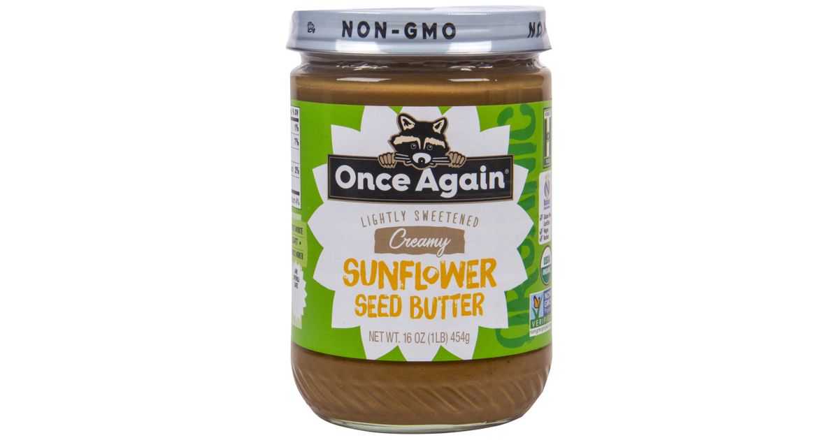 Once Again Nut Butter, Inc. Sunflower Butter, Lightly Sweetened and