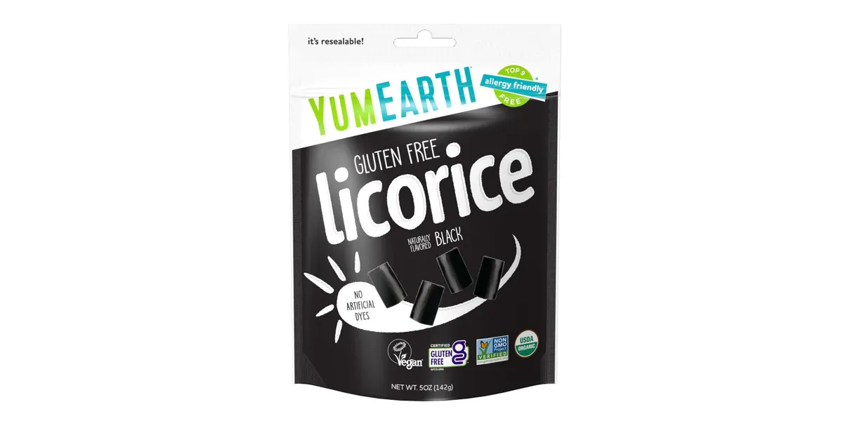 Yum Earth Licorice Black, Organic - Azure Standard