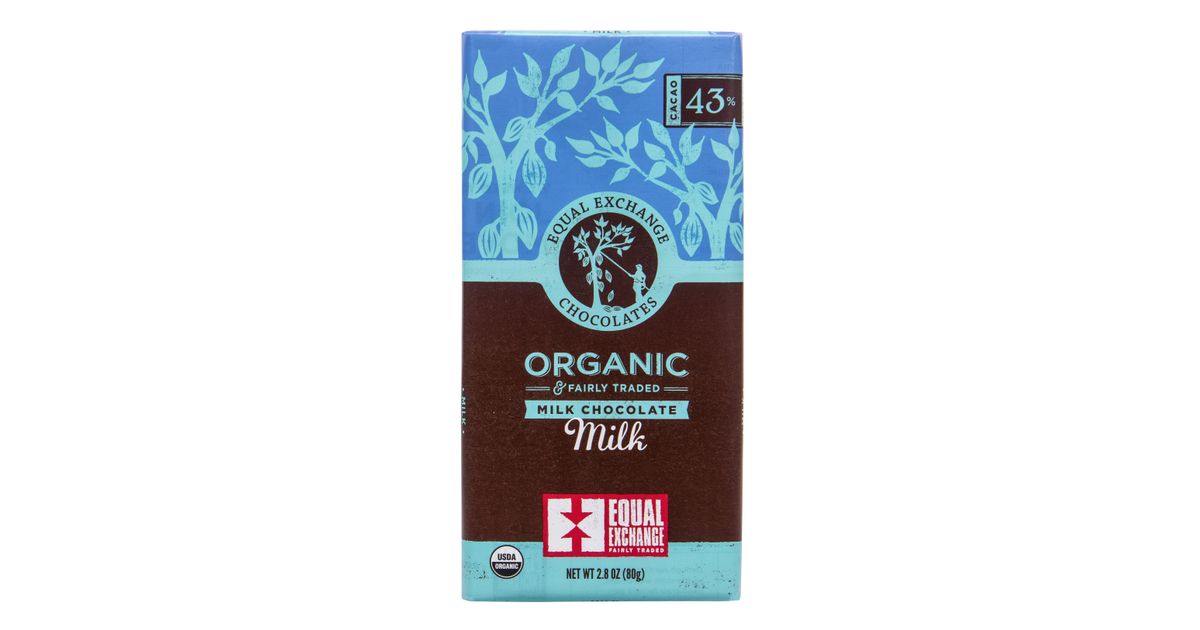 Equal Exchange Milk Chocolate Bar 43, Organic Azure Standard