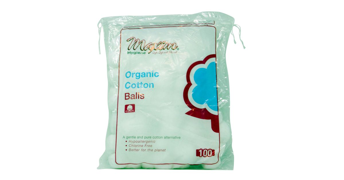 Maxim Hygiene Products Cotton Balls, Organic Azure Standard