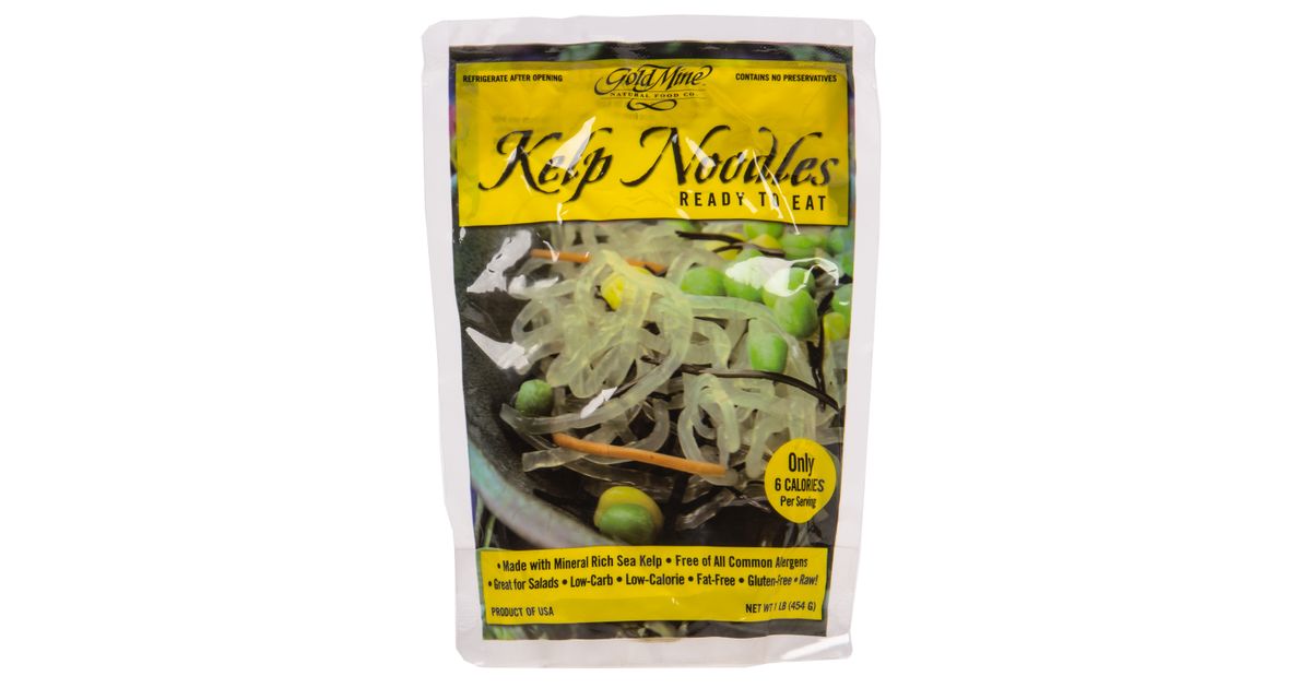 thumbnail image 2 of Gold Mine Kelp Noodles 16oz - Ready To Eat Asian Style Pasta Alternative 2 of 14
