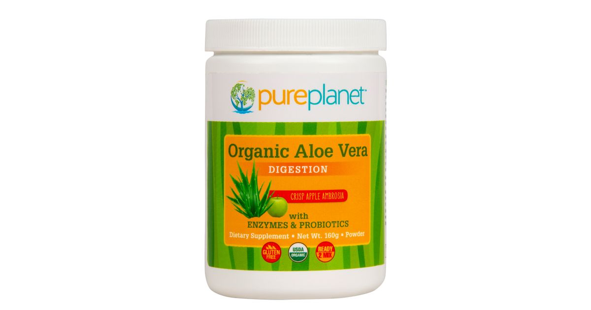 Pure Planet Aloe Vera, Digestion, Crisp Apple Ambrosia, Organic