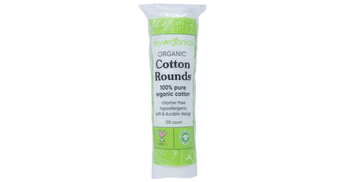 Sky Organics Cotton Rounds, Organic - Azure Standard