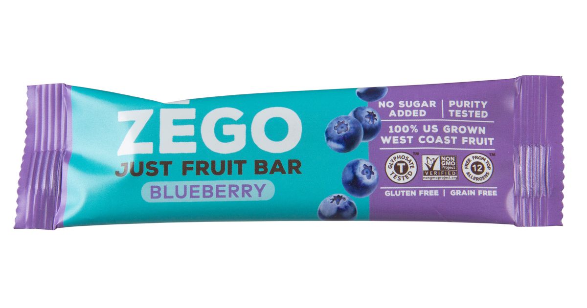 Zego Just Fruit Bar, Blueberry Azure Standard