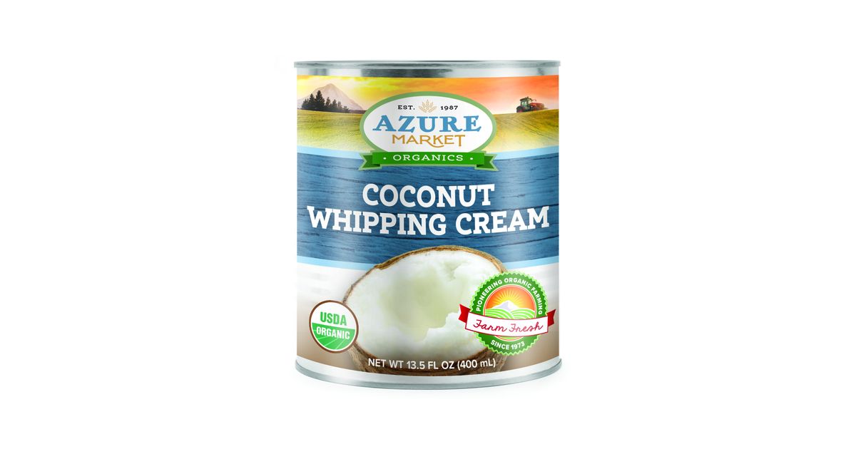 Azure Market Organics Coconut Whipping Cream, Organic - Azure Standard