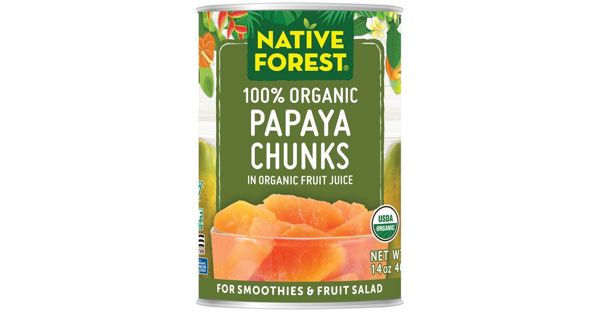 【未開封】MAJOR PAPAYA PACK 500g 即日発送 Amazon.com : Native Forest Organic Papaya Chunks in Fruit Juice