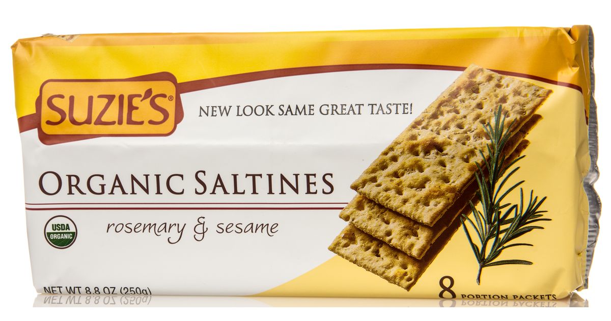 Suzie's Crackers, Rosemary & Sesame, Organic Azure Standard