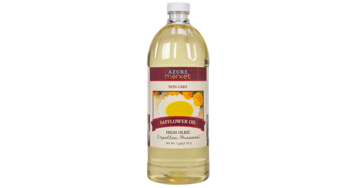 Azure Market Safflower Oil, Expeller Pressed High Oleic, Non GMO Azure Standard