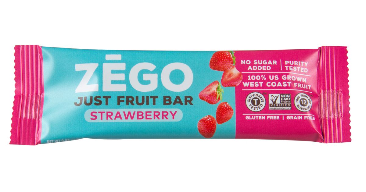 Zego Just Fruit Bar, Strawberry Azure Standard