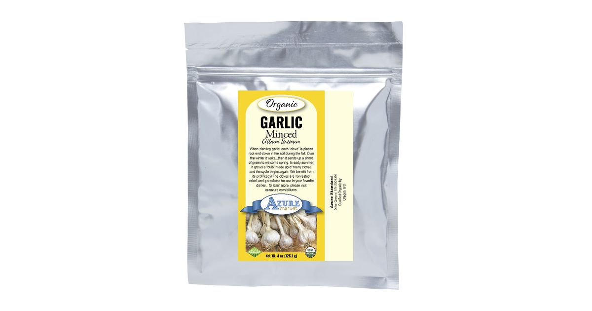 Azure Market Organics Garlic, Minced, Organic - Azure Standard