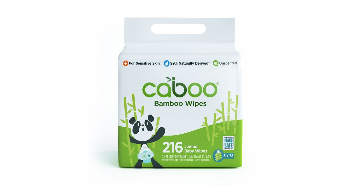 Caboo Baby Wipes, Bamboo, Natural Aloe Scent, Value Pack Azure Standard