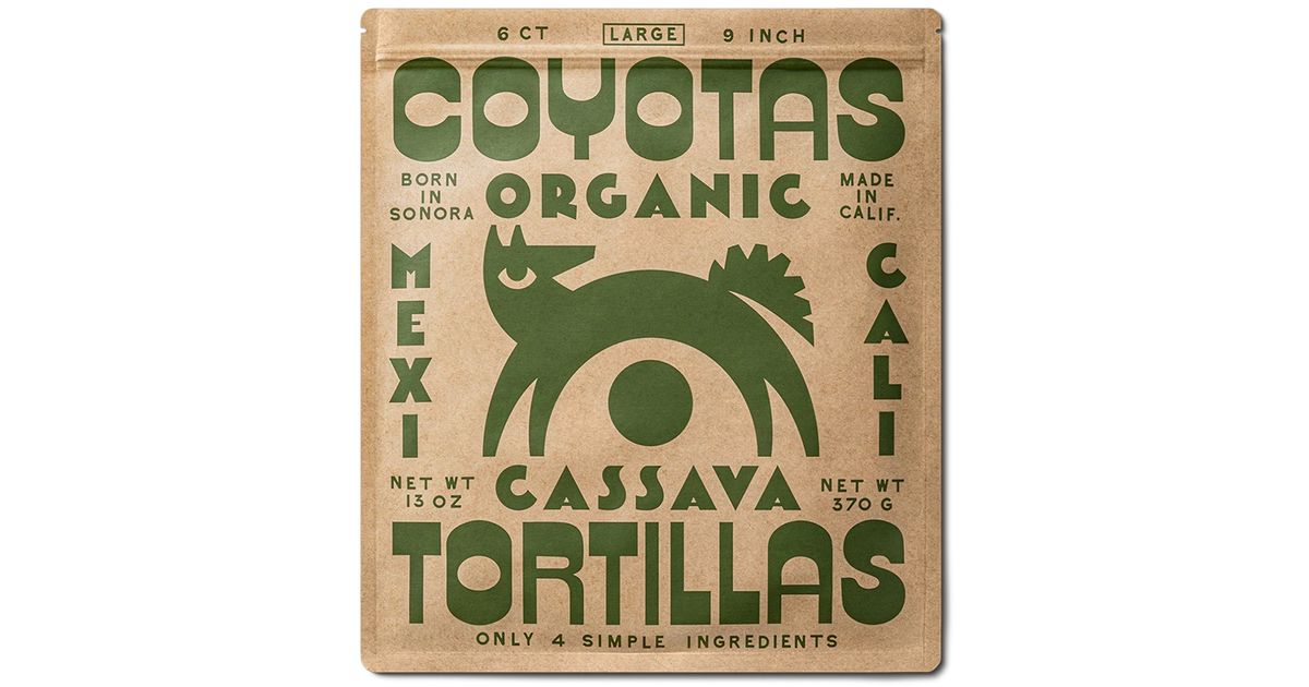 Coyotas Cassava Tortillas, Large 9 inch, Frozen, Organic - Azure