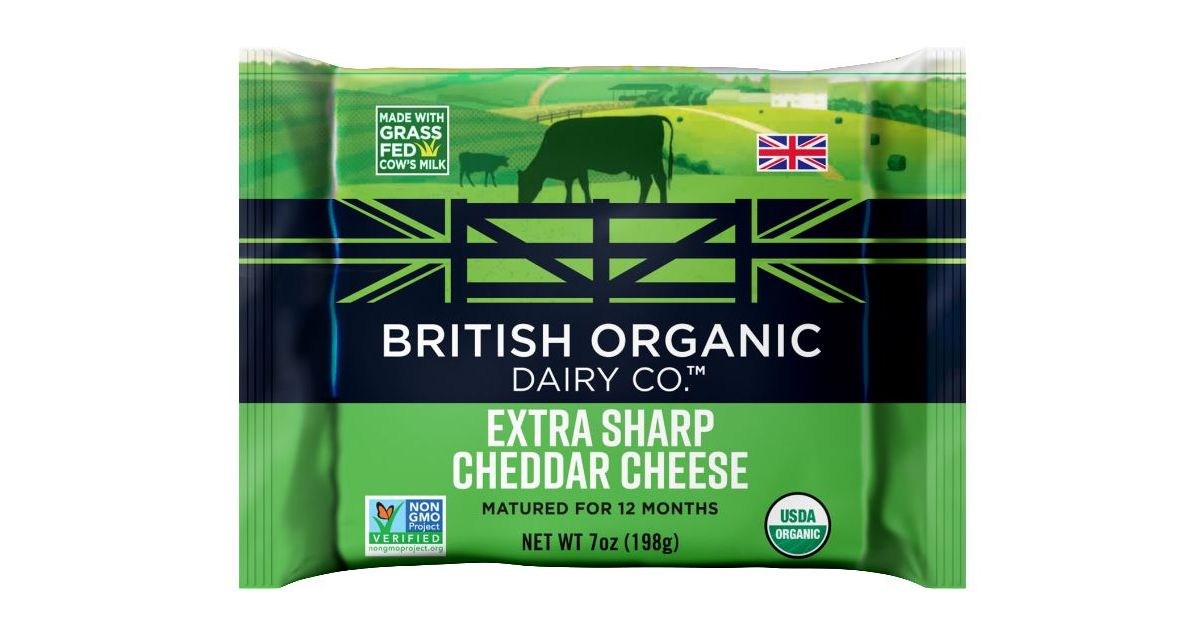 British Organic Cheddar Cheese, Extra Sharp, Organic Azure Standard