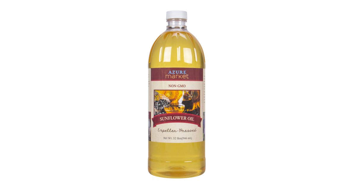 Azure Market Sunflower Oil, Expeller Pressed, Non GMO Azure Standard