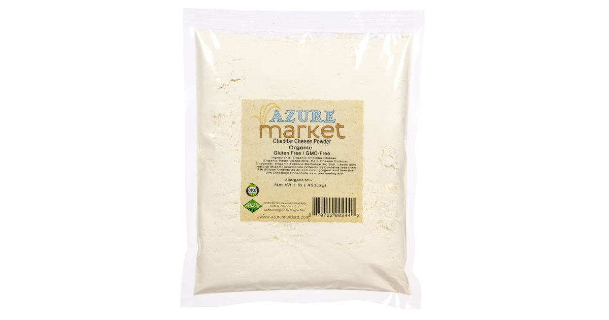 Azure Market Organics Cheddar Cheese Powder, Organic Azure Standard