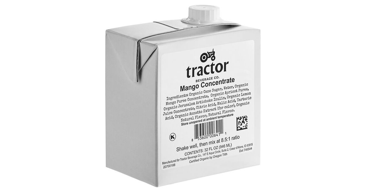 Tractor Beverage Co. Mango, 8.5:1 Concentrate, Organic - Azure Standard