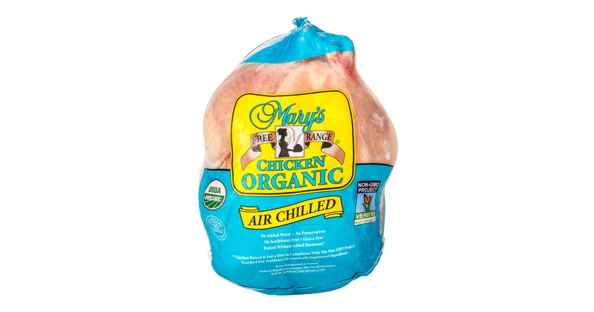 Mary's Chicken Fryer, with Giblets, Organic, Frozen, Random Weight