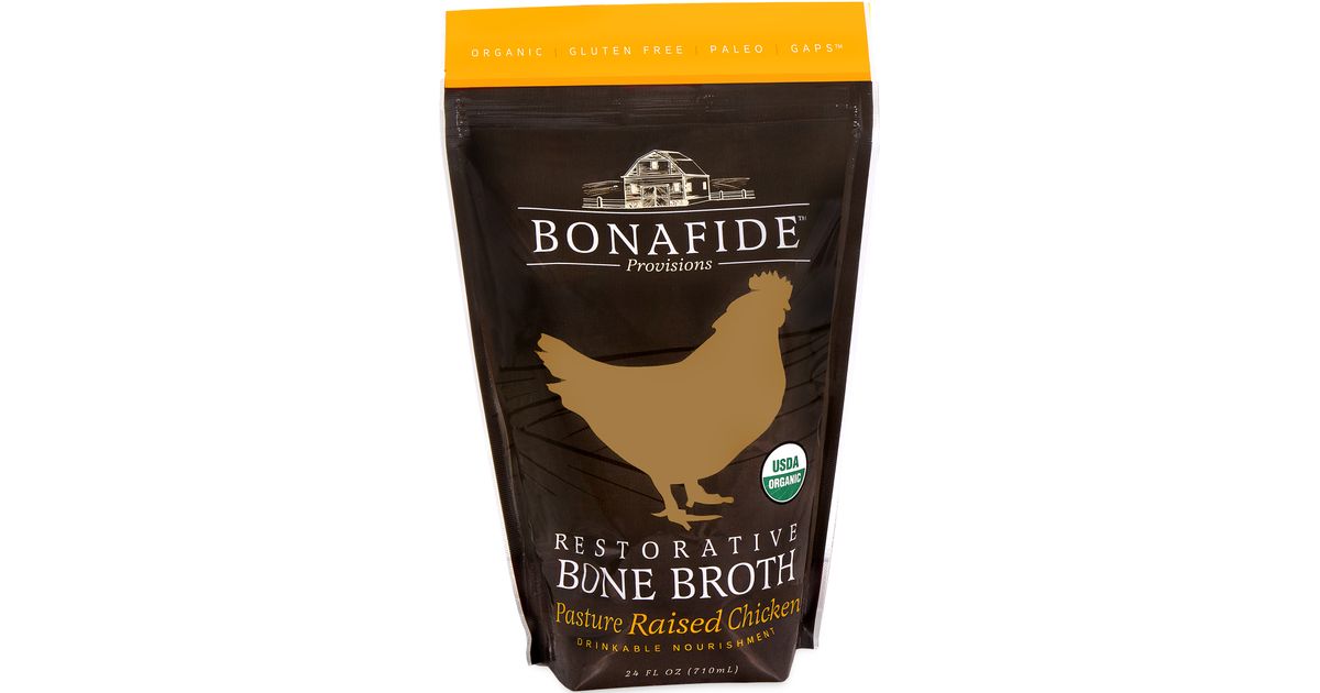 Bonafide Provisions Bone Broth, Chicken, Organic, Frozen Azure Standard