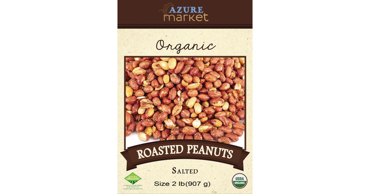 Azure Market Organics Peanuts, Roasted, Salted, Organic - Azure Standard