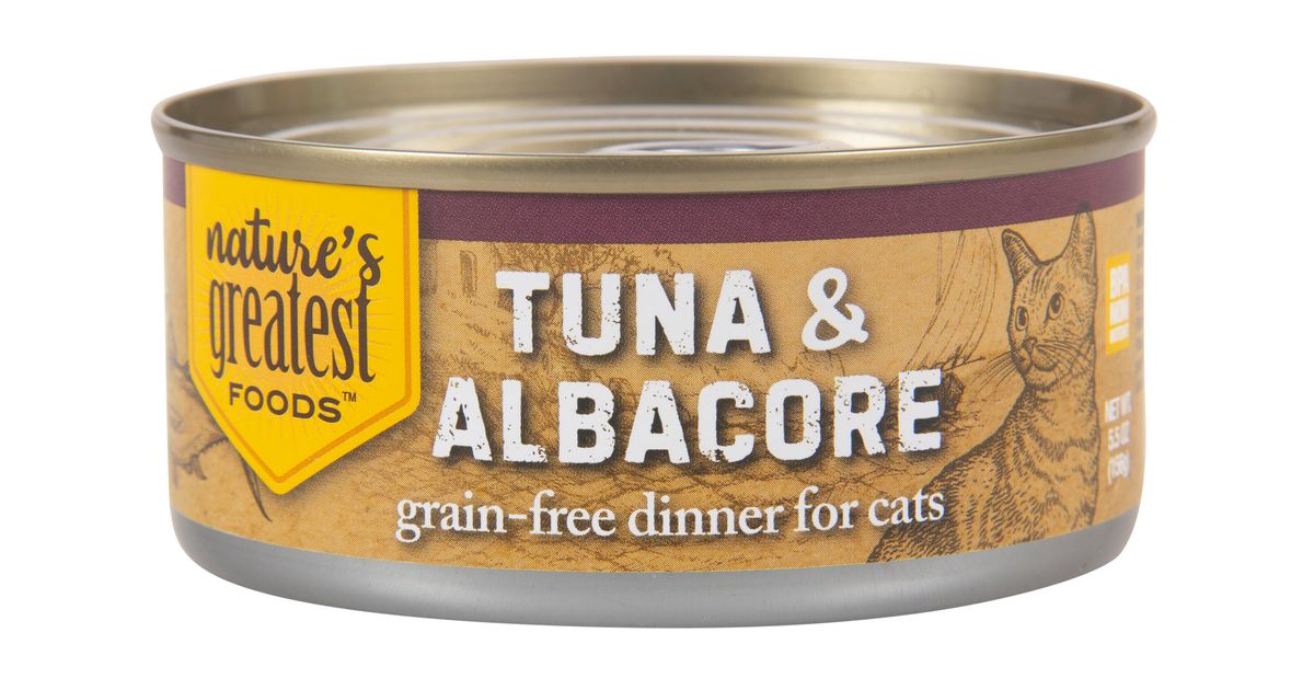 Nature's Greatest Foods Cat Food, Canned, Tuna & Albacore in Jelly