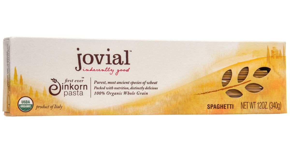 Jovial Foods Einkorn Spaghetti, White, Organic Azure Standard