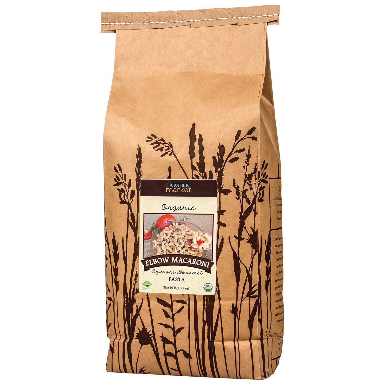 Azure Market Organics Elbow Macaroni Azuroni Gourmet Pasta