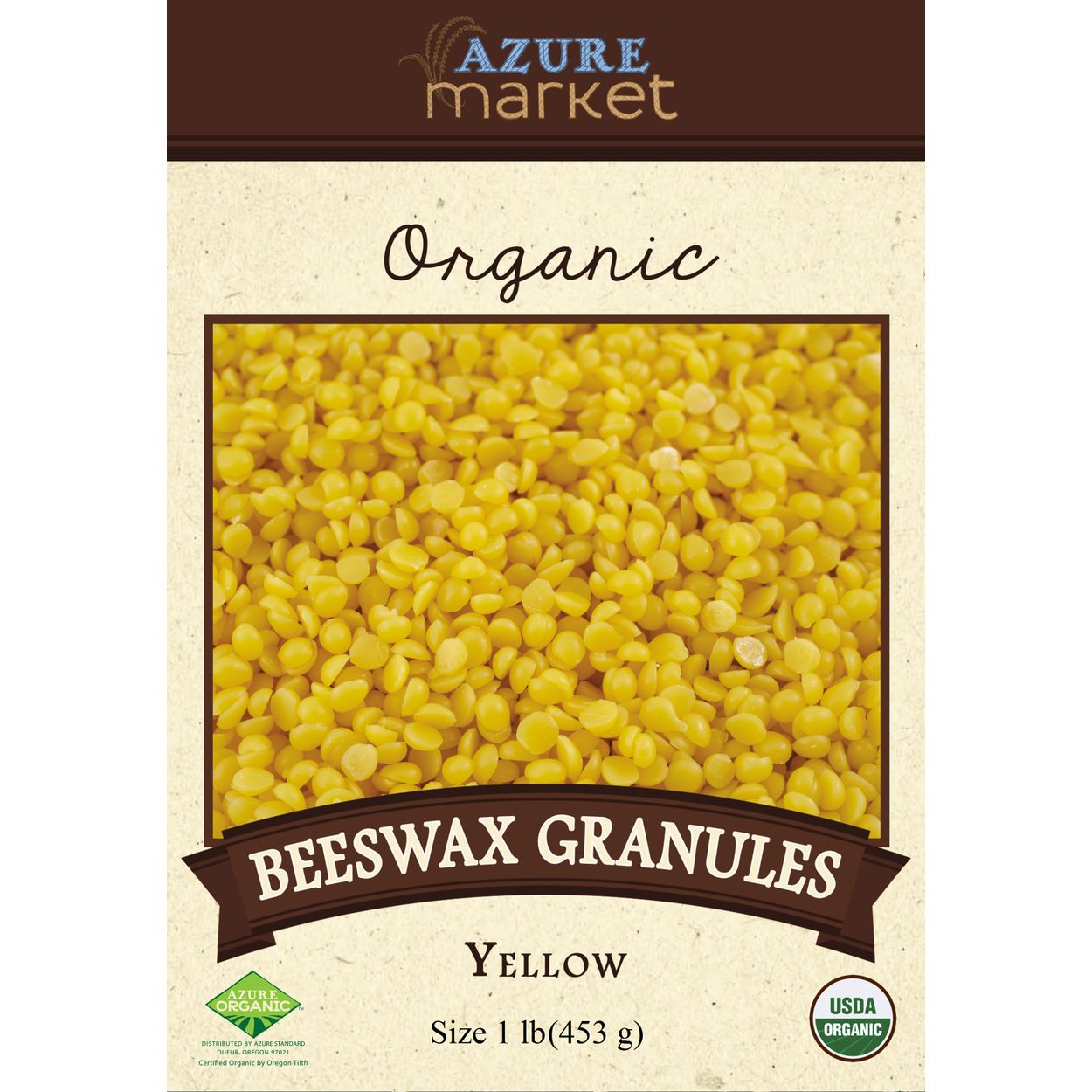 Beeswax Granules, Yellow, Organic