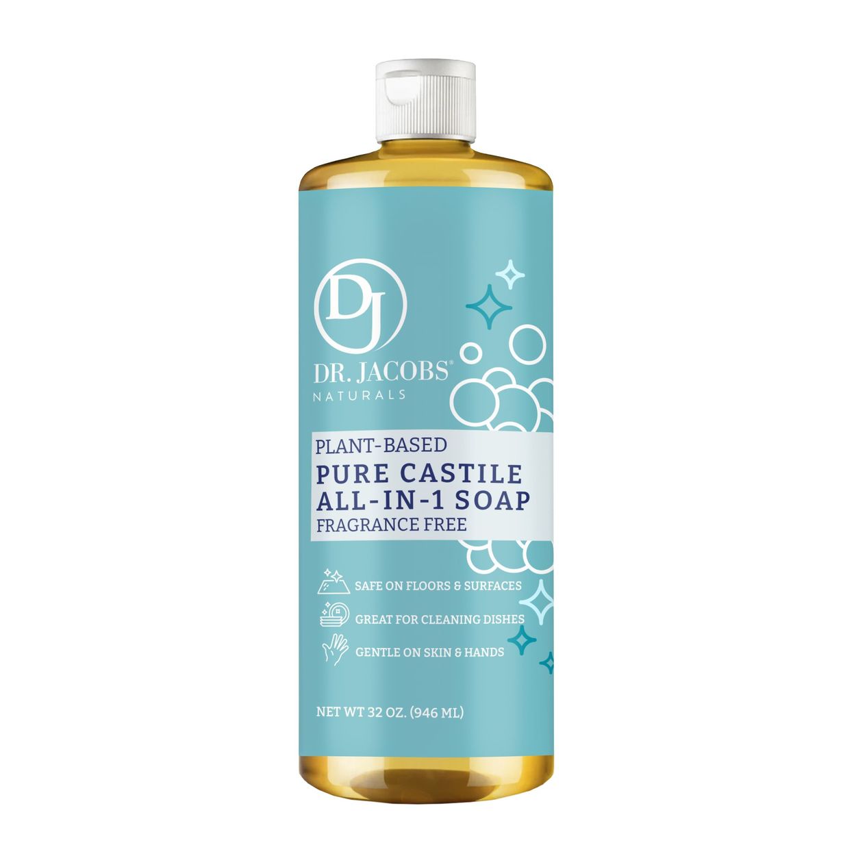 All-In-One Pure Castile Soap, Fragrance Free