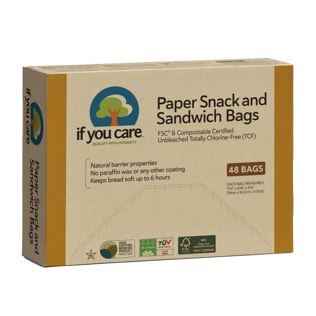 Paper Sandwich Bags Bulk Wax Paper (200 Pack) 7