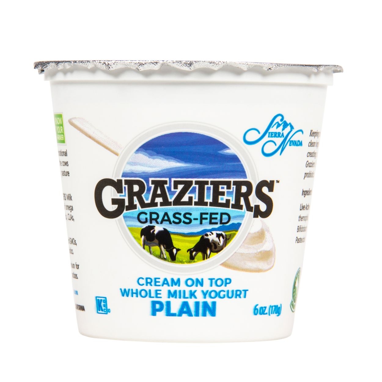 Sierra Nevada Cheese Company Graziers Whole Milk Yogurt Plain Grass Fed Azure Standard
