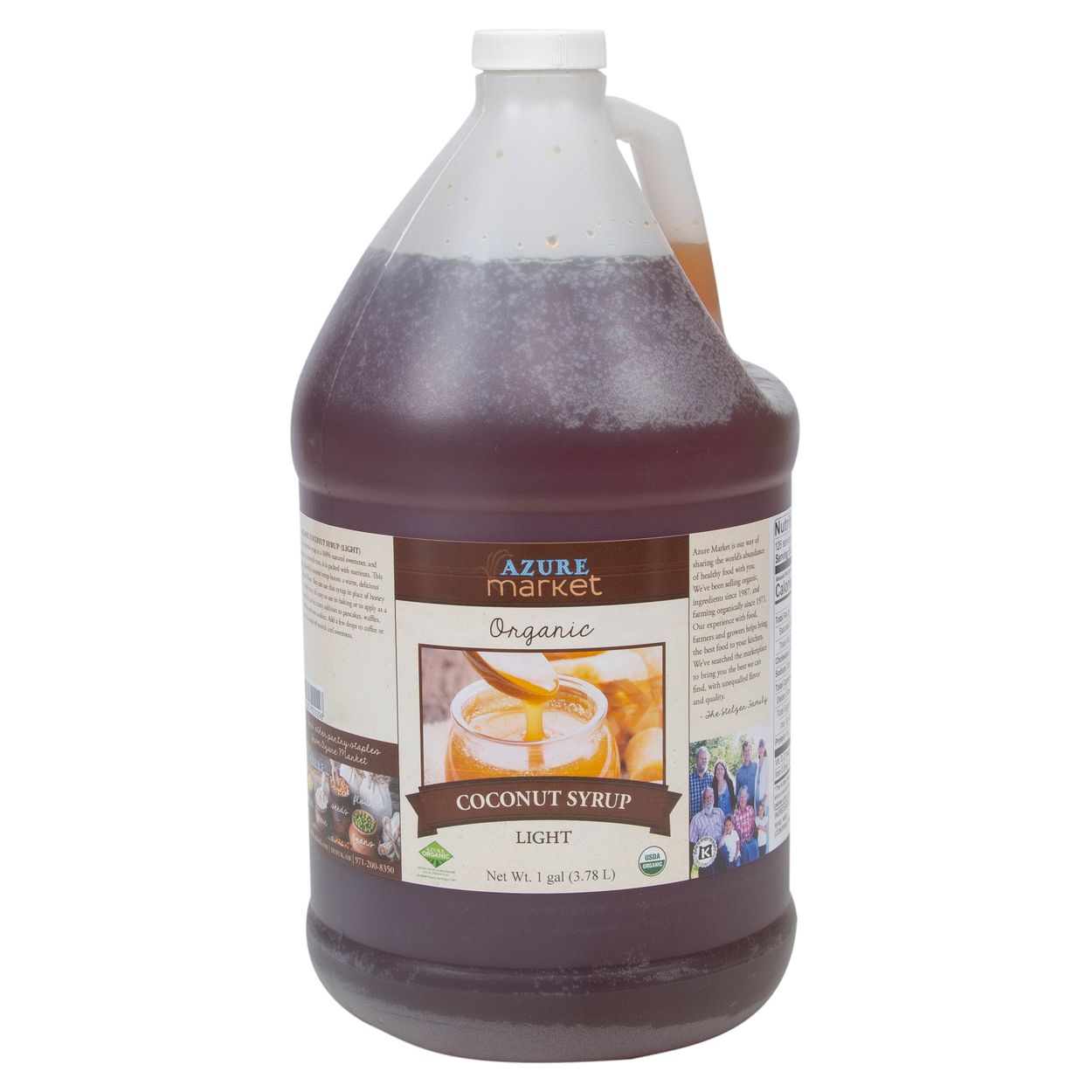 Azure Market Organics Coconut Syrup, Light, Organic - Azure