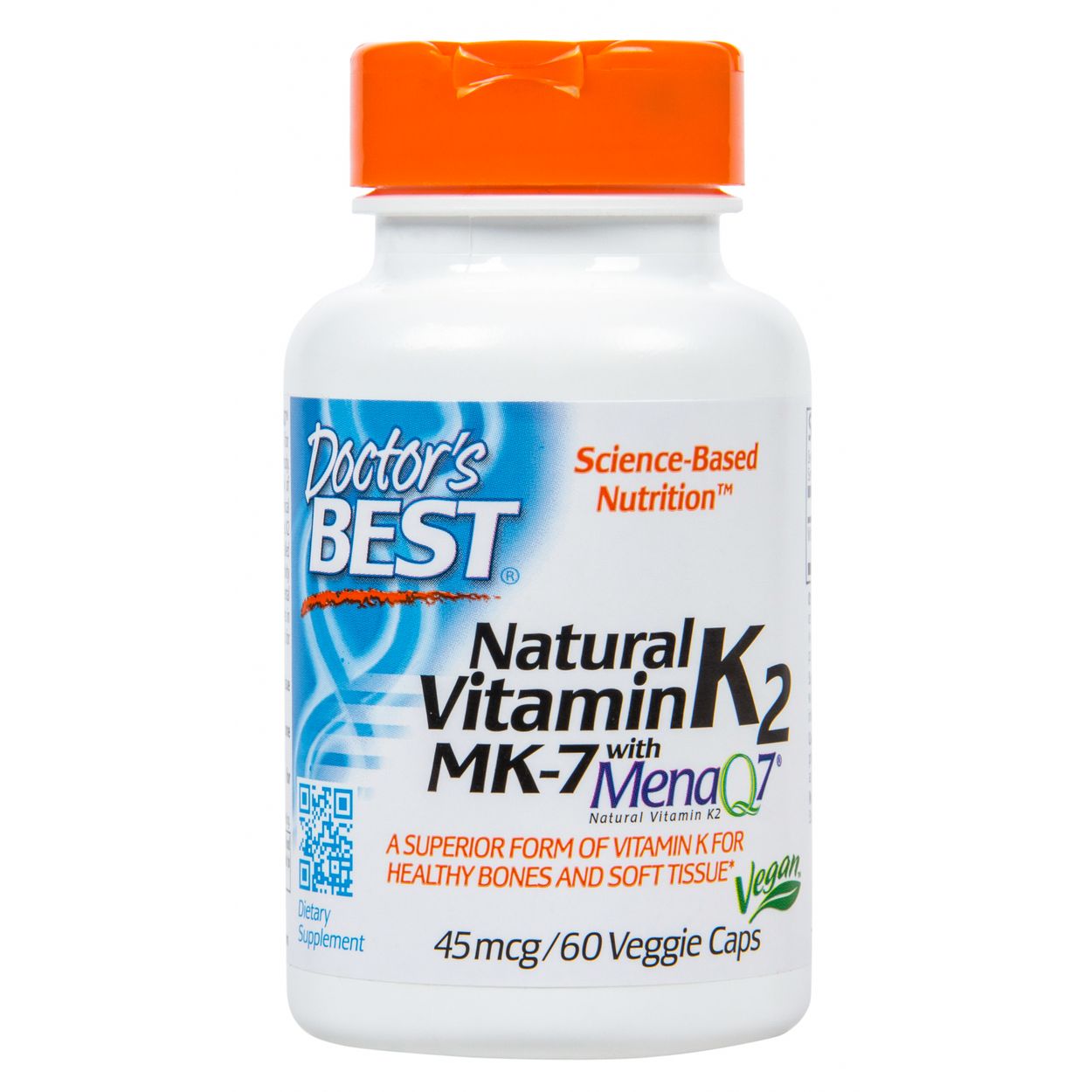 健康・医学 dodo Doctor's Best Natural Vitamin K2 MK7 with MenaQ7 45mcg - Azure