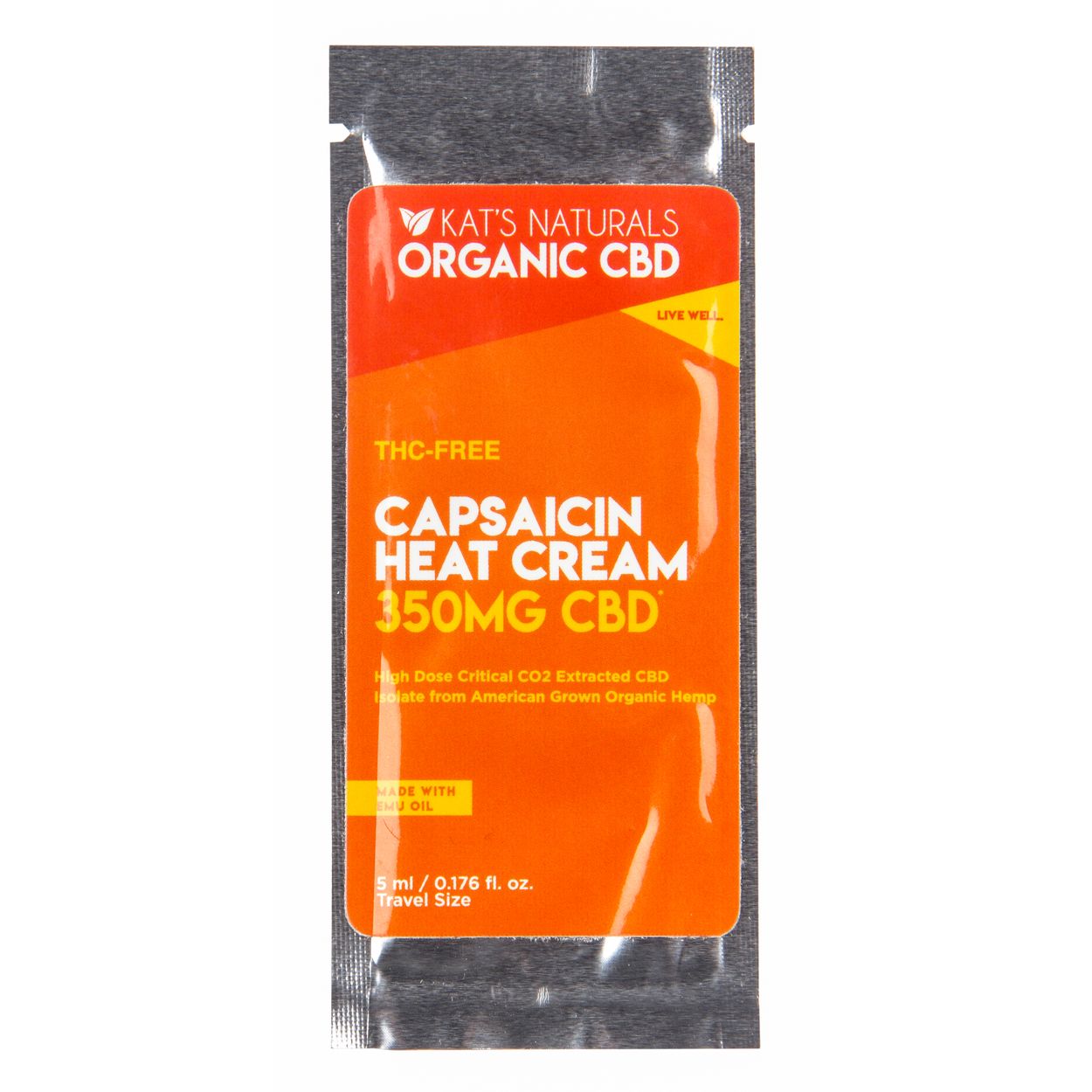 Kat's Naturals Capsaicin Heat Cream, CBD Oil - Azure Standard