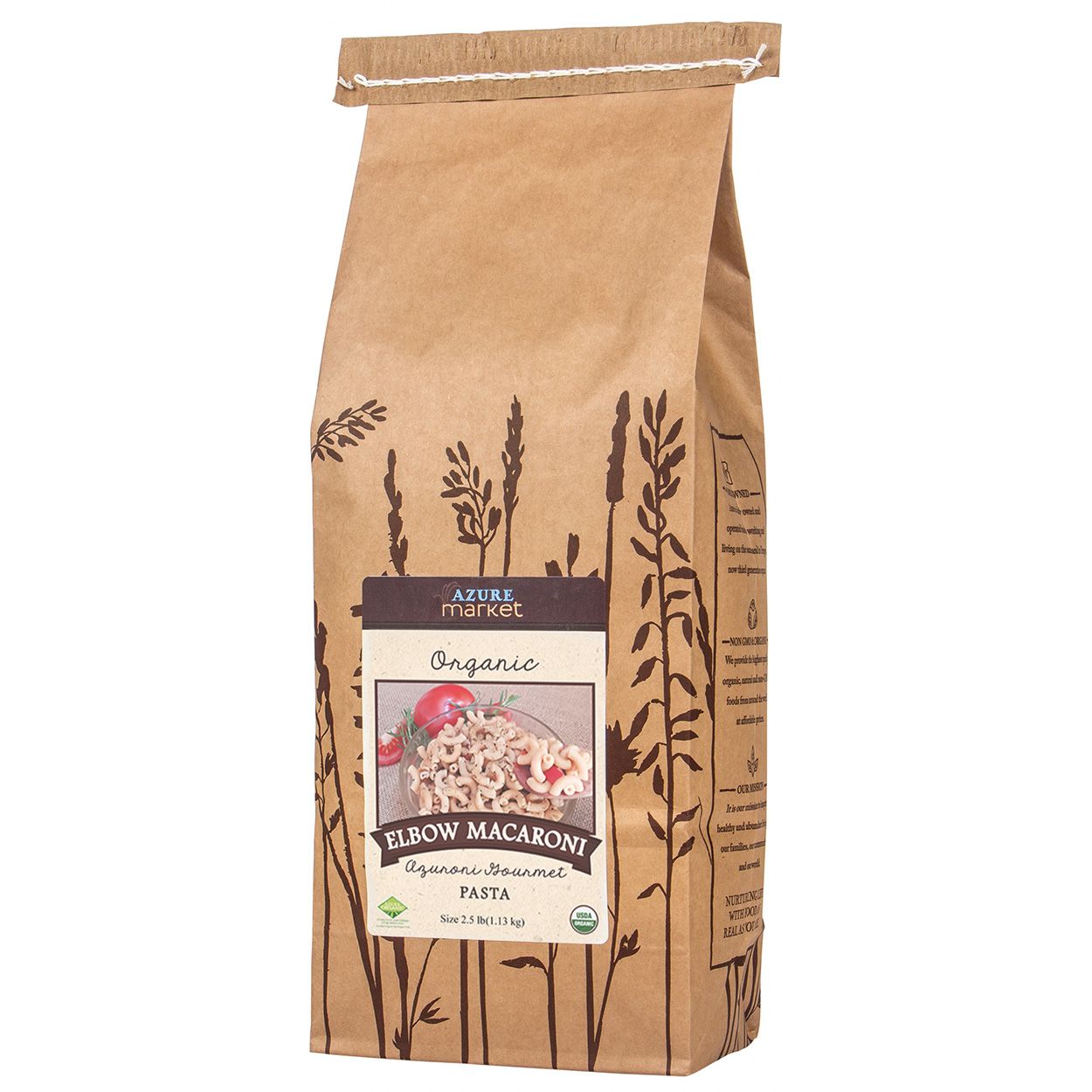 Azure Market Organics Elbow Macaroni Azuroni Gourmet Pasta