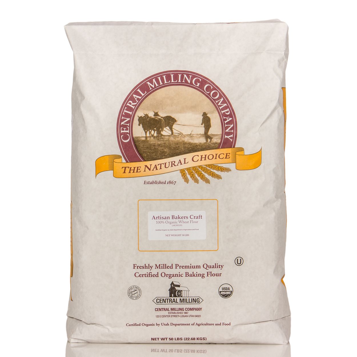 Central Milling Artisan Bakers Craft Unbleached White Wheat