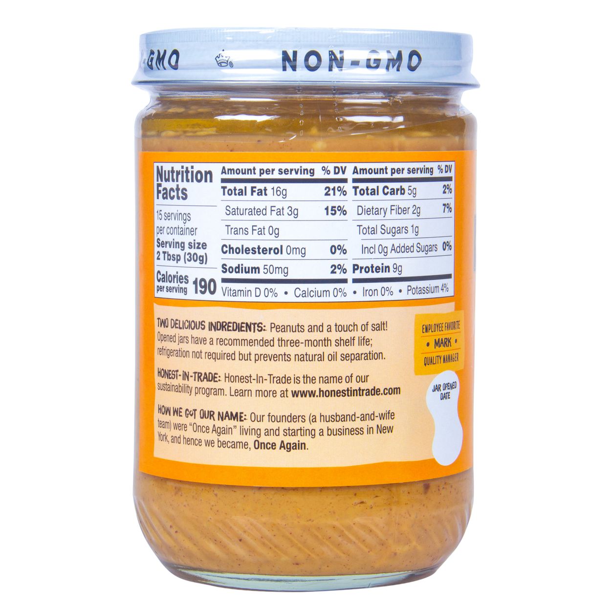Once Again Nut Butter, Inc. Peanut Butter Old Fashioned ...