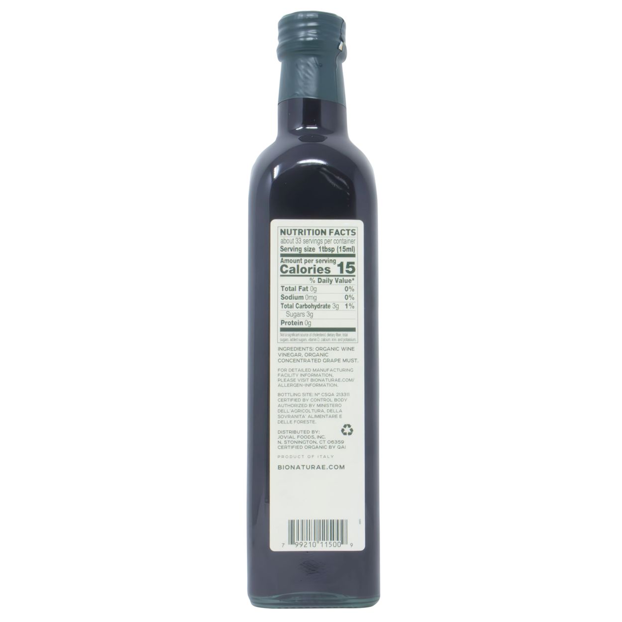 Bionaturae Balsamic Vinegar, Organic - Azure Standard