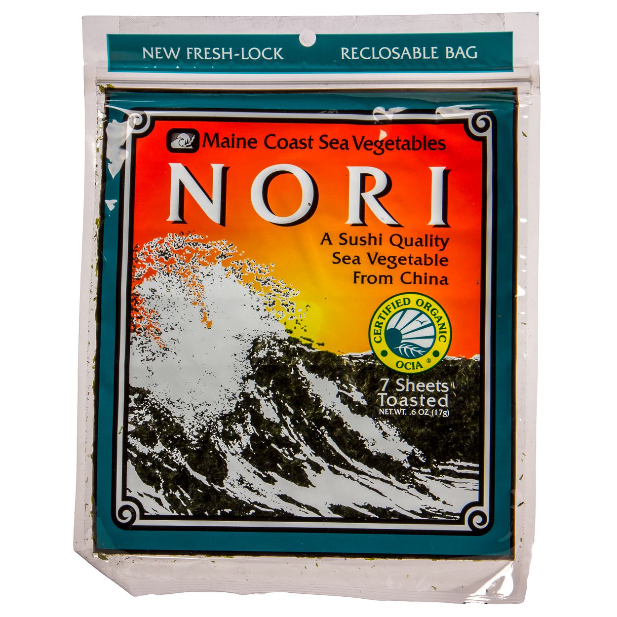 Maine Coast Sea Vegetables Toasted Sushi Nori, Organic - Azure