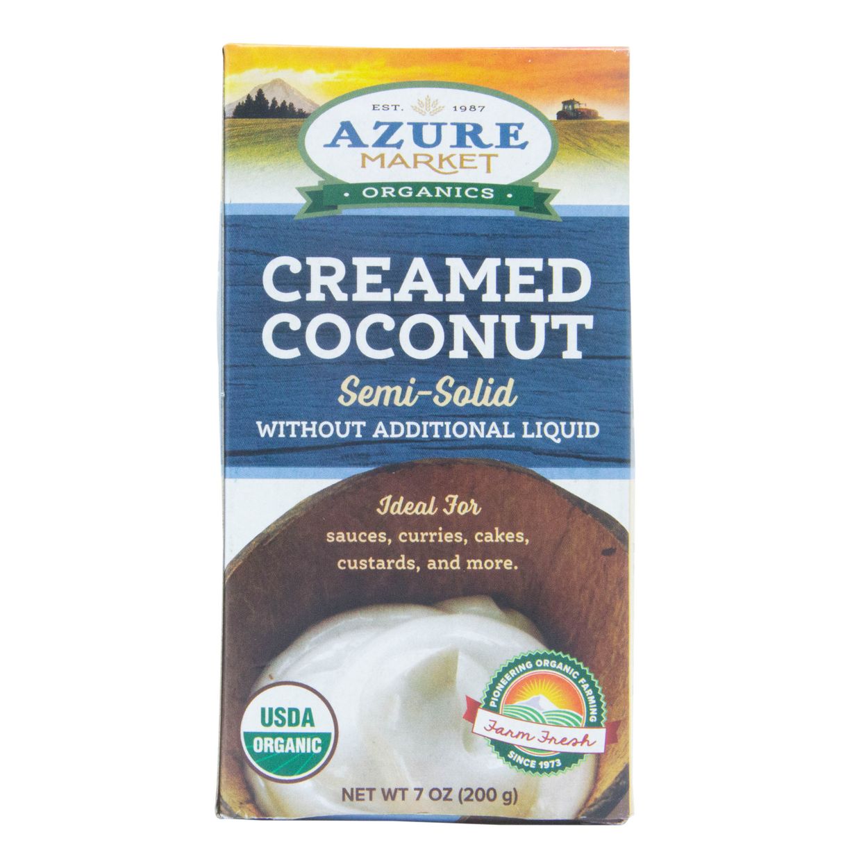 Azure Market Organics Creamed Coconut, Organic - Azure Standard
