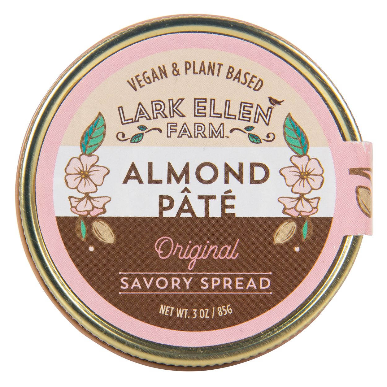 Lark Ellen Farm Almond Pâté, Original Savory Spread, Vegan - Azure