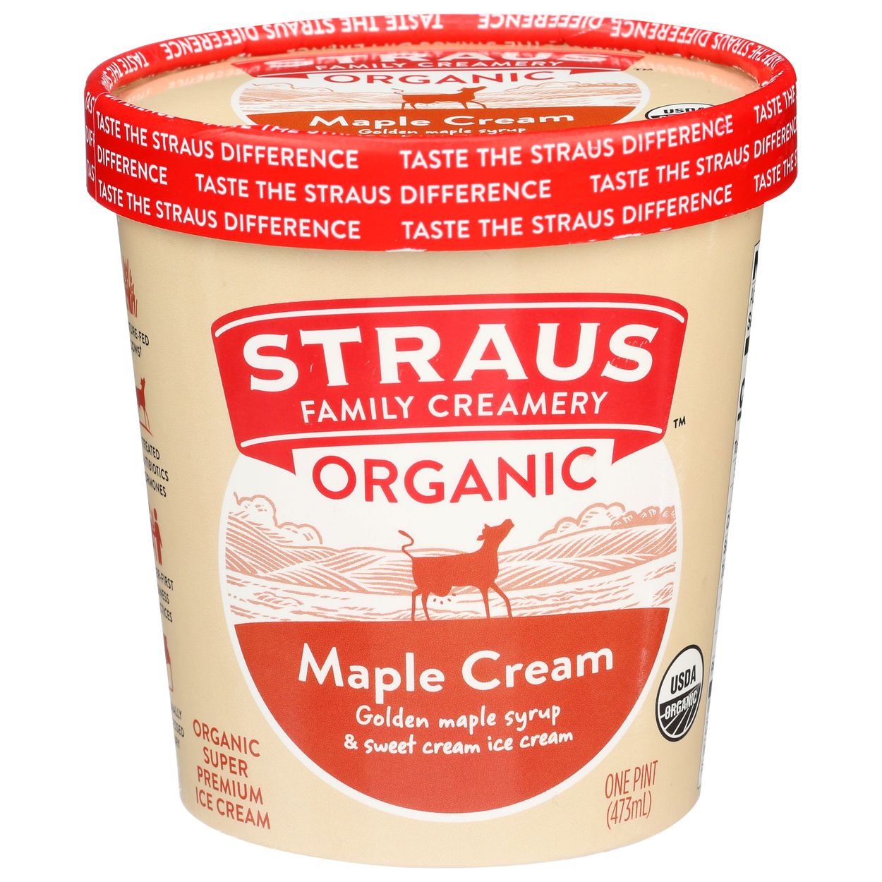 ☆ すずまま様│イオ-ヌクリーム、サンプロ、ルース２ Straus Family Creamery Ice Cream, Maple Cream, Organic - Azure